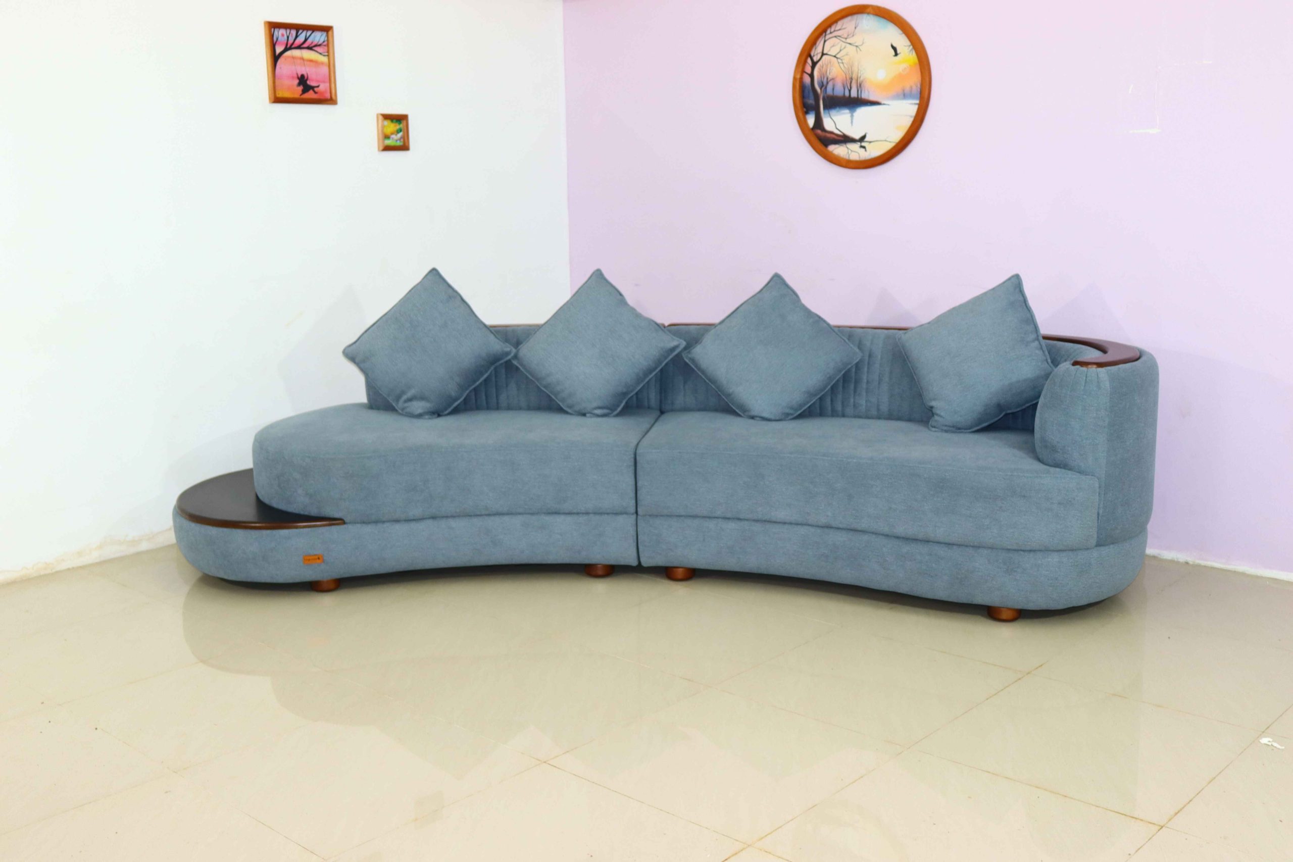 AzureElegance Stylish Sofa