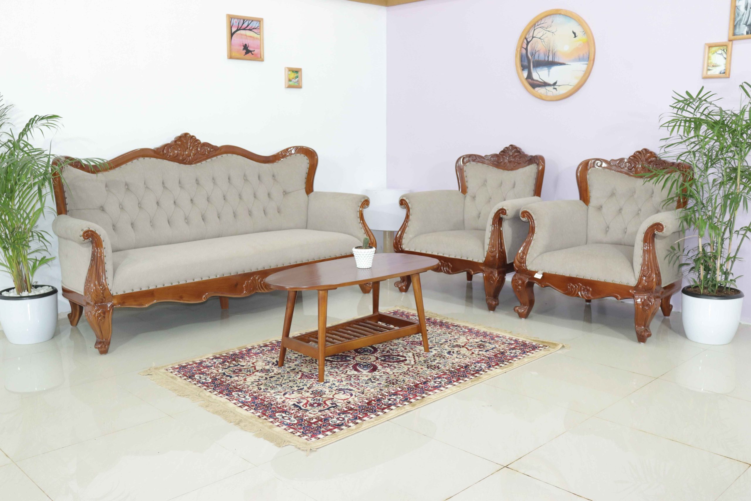 PearlHaven Off-White Sofa