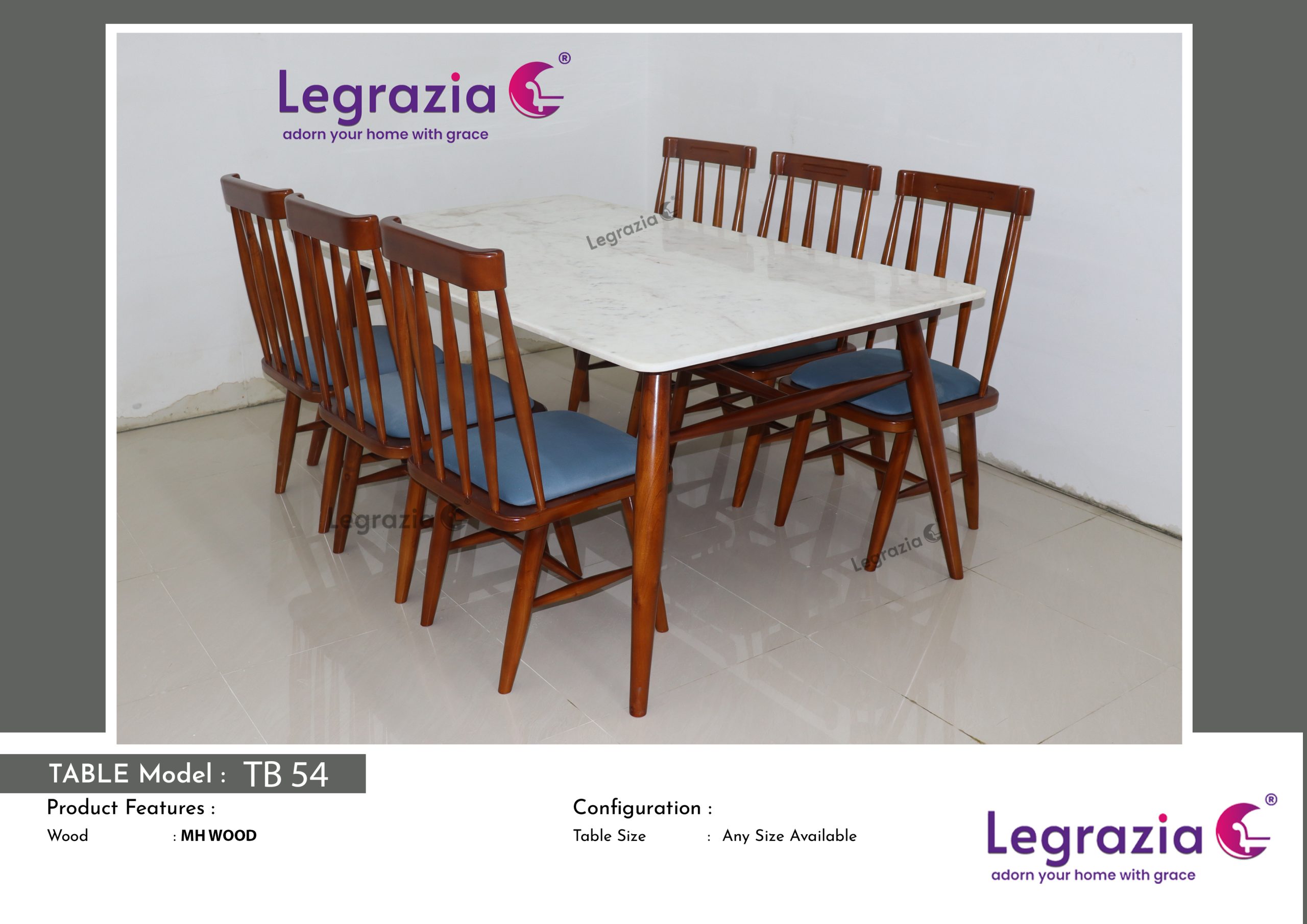 Modern Marble Top Dining Table Set