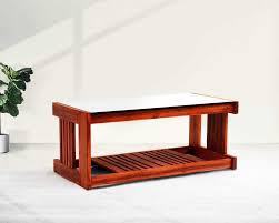 Modrastic Teapoy with Slatted Shelf